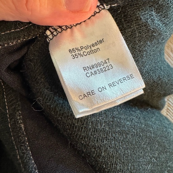 Vintage Concept Mixed Fabric Poncho Pullover Turtleneck Sweater / small - Picture 9 of 9